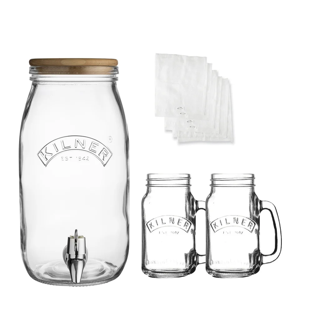 KILNER Kombucha set nápojový automat s příslušenstvím 7ks (EOL)