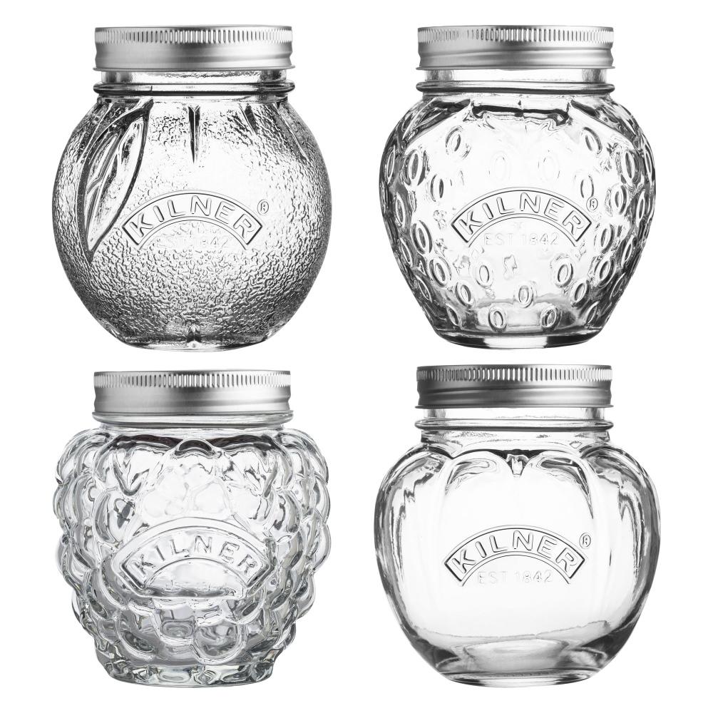 Ozdobná zavařovací sklenice ve tvaru maliny/ostružiny, 400 ml