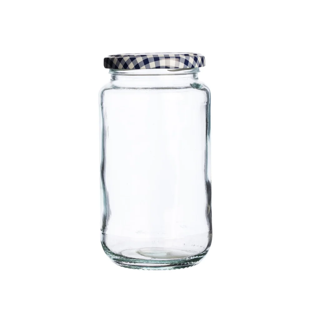 Kulatá zavařovací sklenice se šroubováním, 580 ml