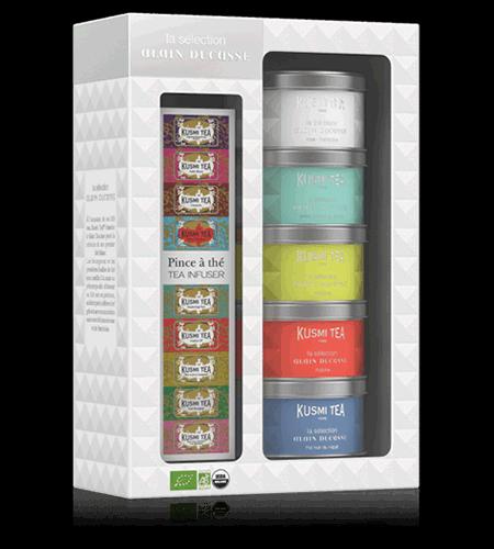 Dárková sada Alain Ducasse, set 5 čajových miniatur s čajovým sítkem