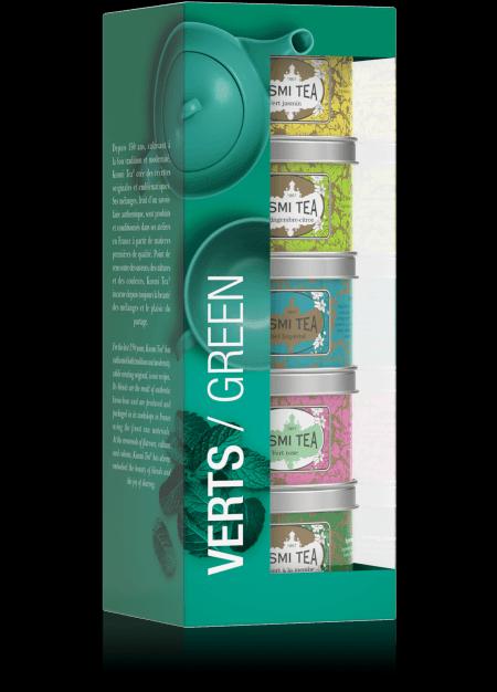 KUSMI TEA Green Teas dárkový set sypaných čajů 5x25g (EOL) 
