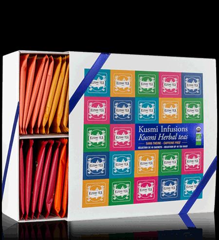 KUSMI TEA Herbal Teas dárkový set 45 sáčků 92,5g 
