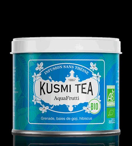 Sypaný bylinný čaj AquaFrutti Bio, kovová dóza 100 g