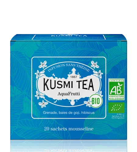 Porcovaný bylinný čaj AquaFrutti Bio, 20 sáčků