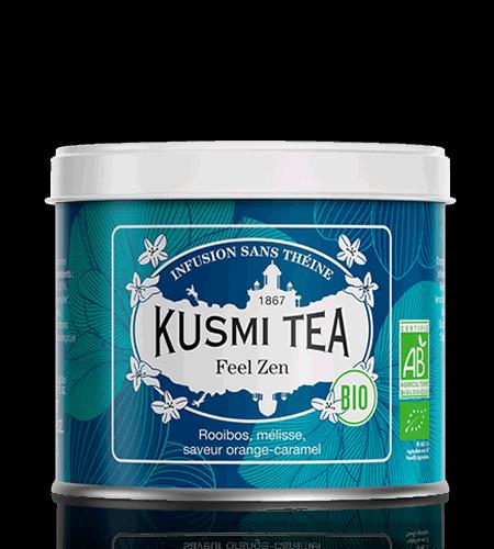 Sypaný bylinný čaj Feel Zen Bio, kovová dóza 100 g