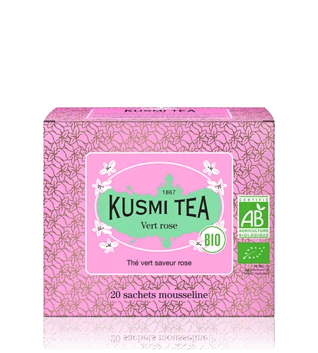 Porcovaný zelený čaj Green Rose Bio, 20 sáčků