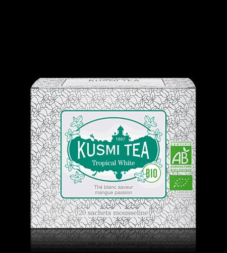 Sypaný bílý čaj Tropical White Bio, kovová dóza 90 g