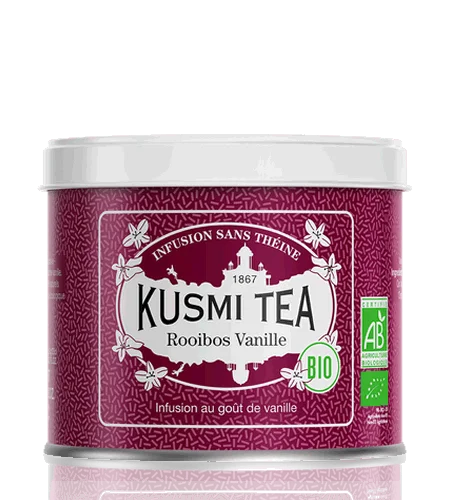 Sypaný bylinný čaj Vanilla Rooibos Bio, kovová dóza 100 g