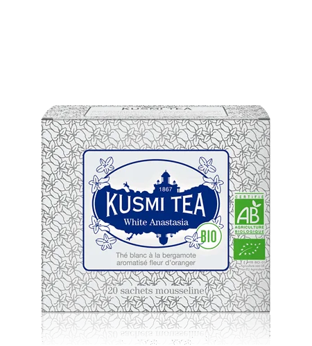 Porcovaný bílý čaj White Anastasia Bio, 20 sáčků