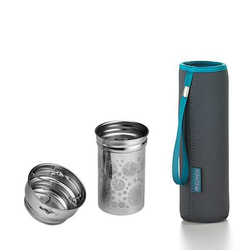 KUSMI TEA Padma dvoustěnný sklěněný cestovní hrnek se sítkem 0,35l transparentní  (EOL)