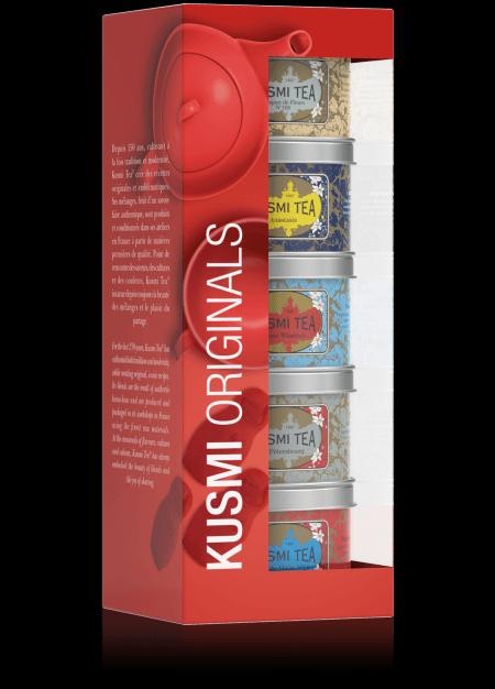 KUSMI TEA Russian Teas dárkový set sypaných čajů 5x25g