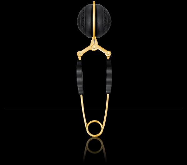 KUSMI TEA sítko na čaj kleště černozlaté 