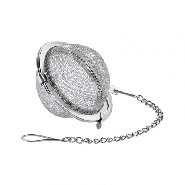 Sítko na čaj s řetízkem, nerez