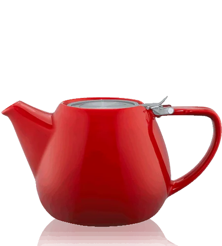 Keramická čajová konvice T.Totem s filtrem, 1,1 l, červená