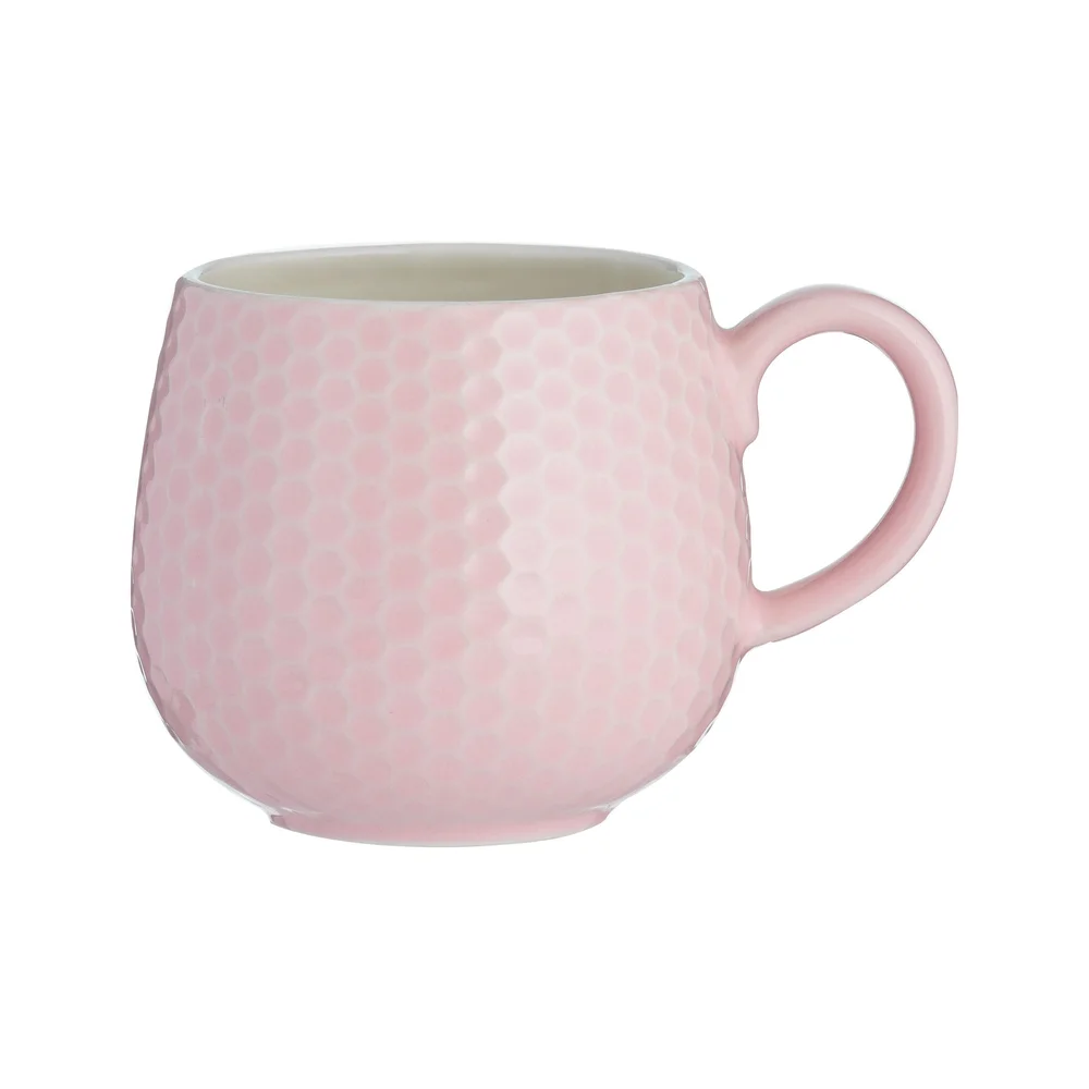 Impressions Mugs hrnek Honeycomb, 350 ml, růžový