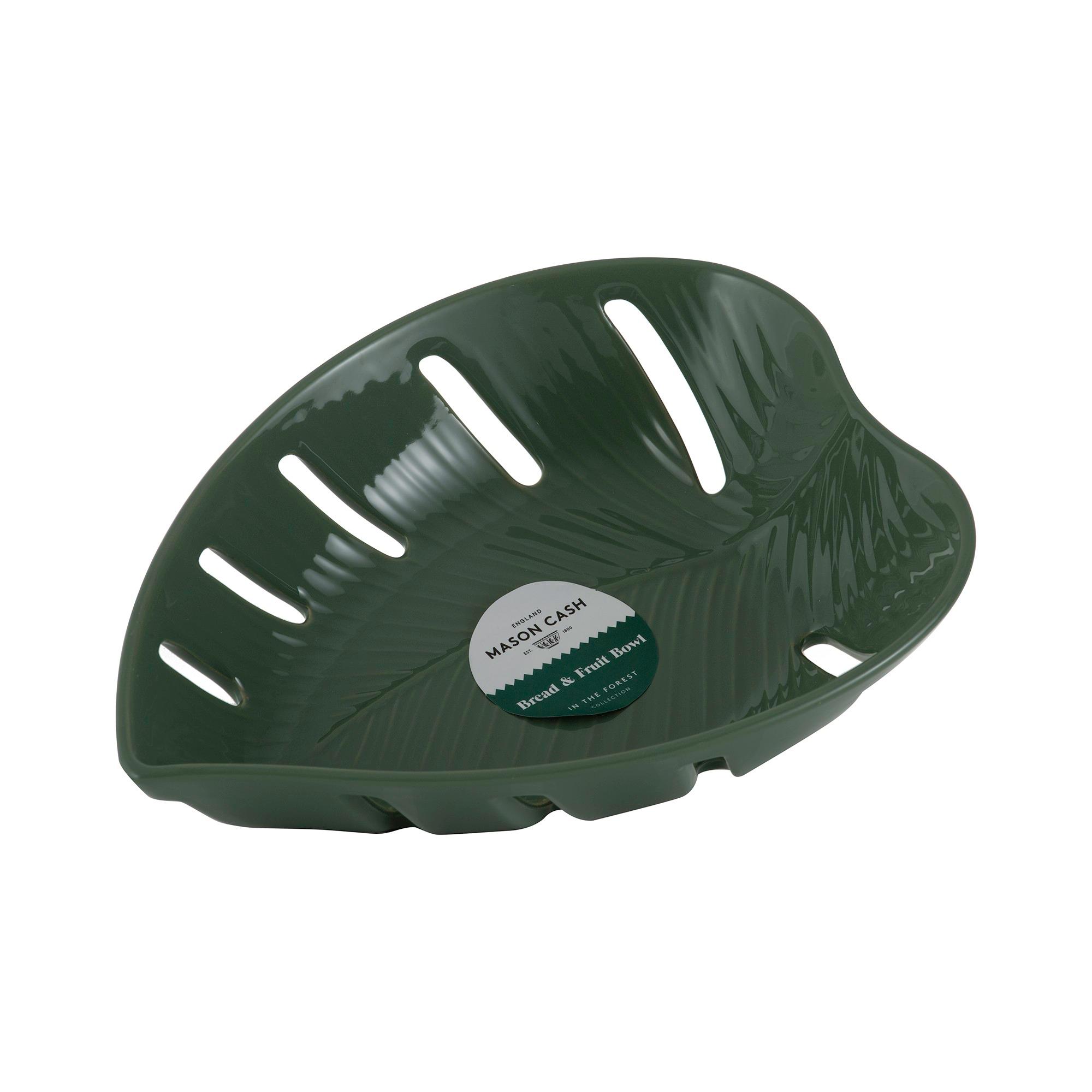 MASON CASH In The Forest mísa na ovoce a pečivo zelená ve tvaru lístku