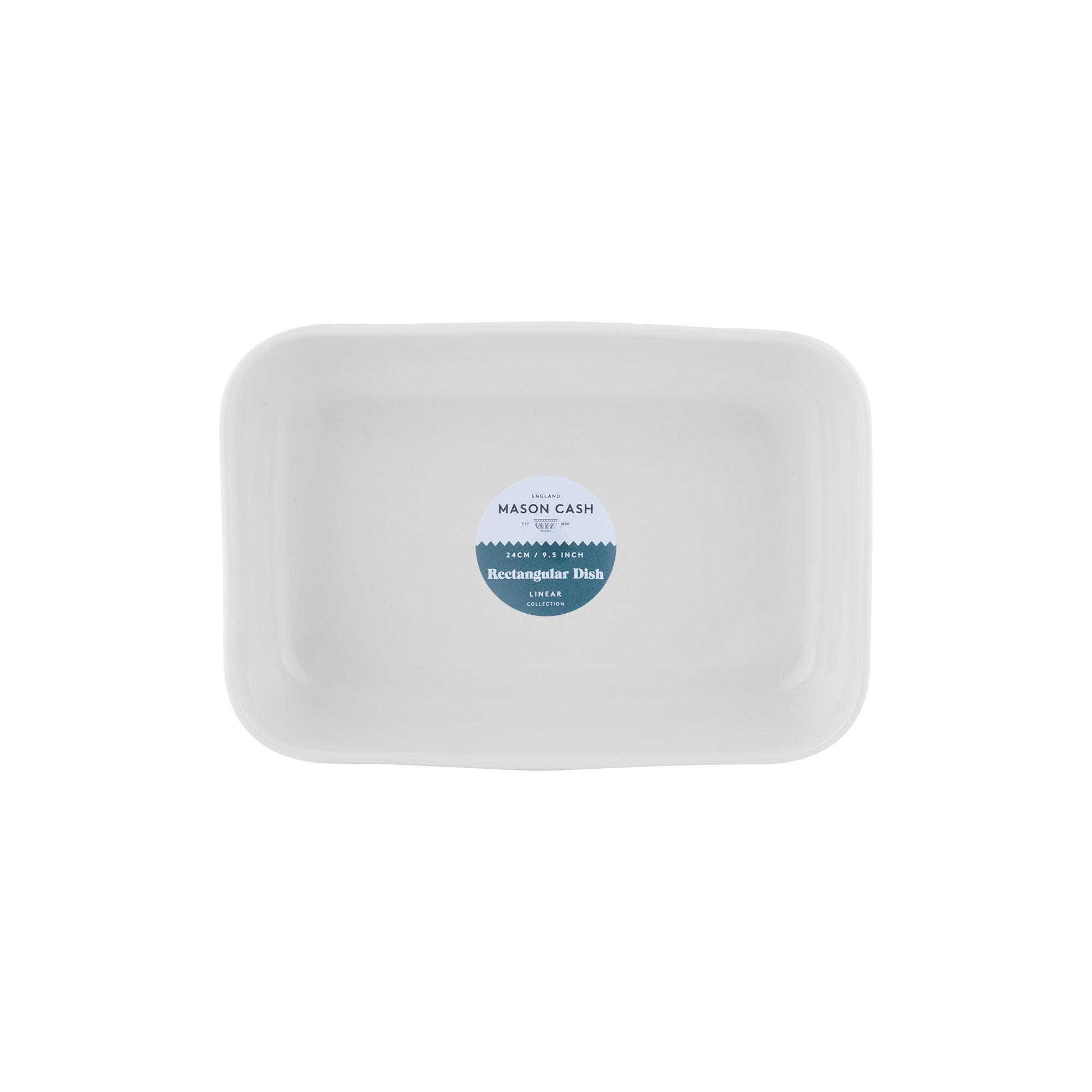 MASON CASH Linear medium obdelníková zapékací mísa 6x24x16cm, 1,5l bílá (EOL)