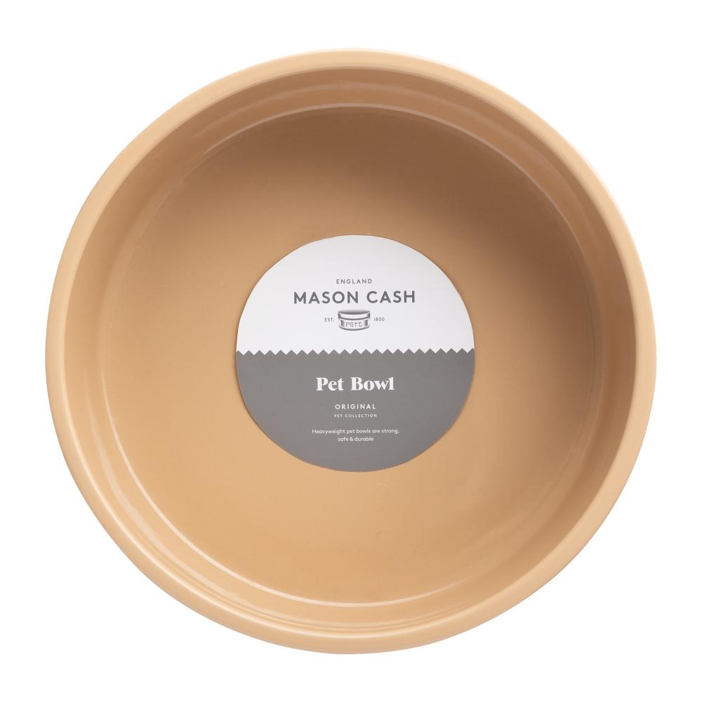 Miska pro psy Original, nápis Dog, 3 l, béžová