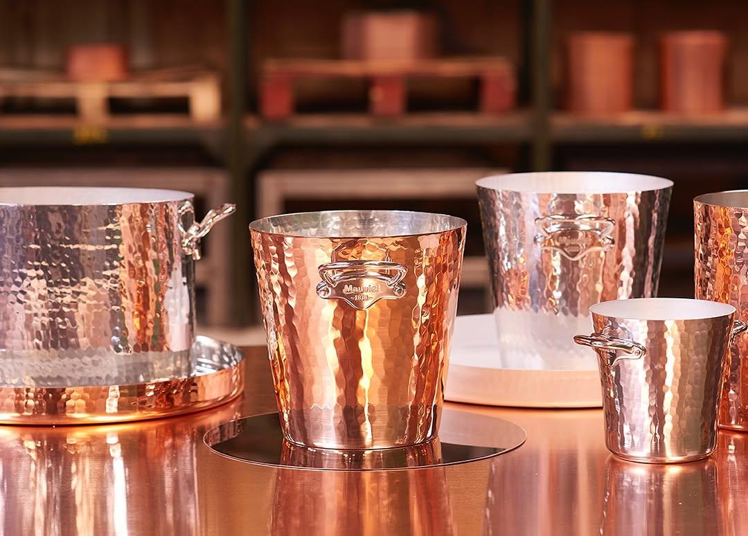 Chladicí nádoba na šampaňské M’30, tepaný hliník / nerez, 26 cm