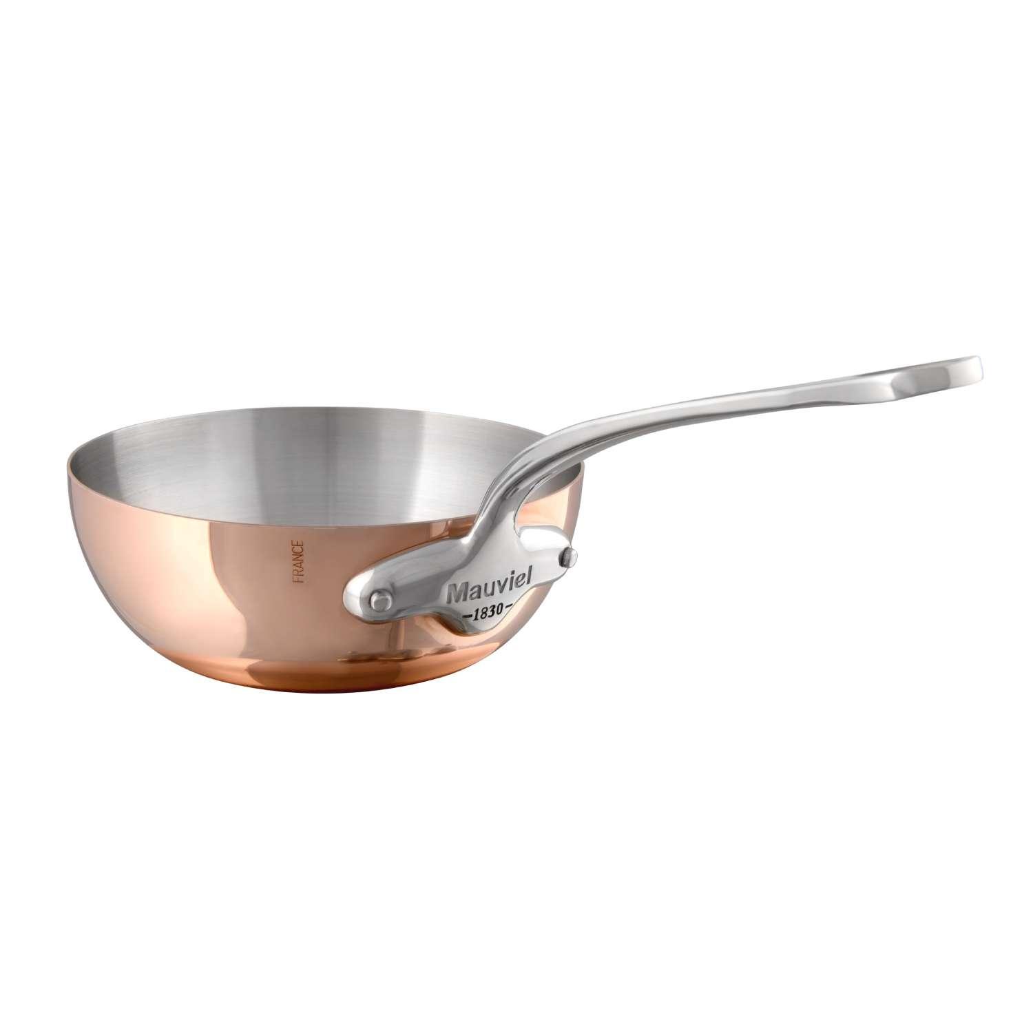 Kónický měděný rendlík s nerezovou rukojetí, M’héritage 150 S, Ø 20 cm / 1,9 l