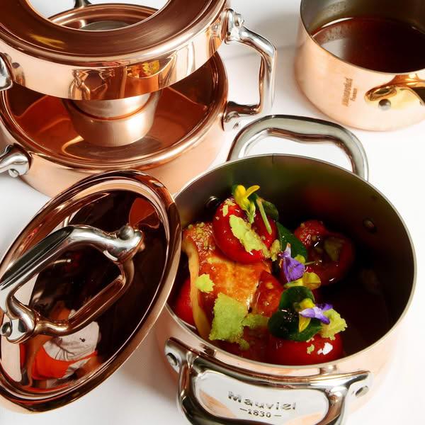 Měděná poklice s nerezovým úchytem, M’Minis, Ø 9,5 cm