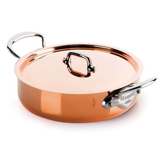 MAUVIEL M'héritage 150s hrnec nízký s poklicí 24 cm úchyt nerez