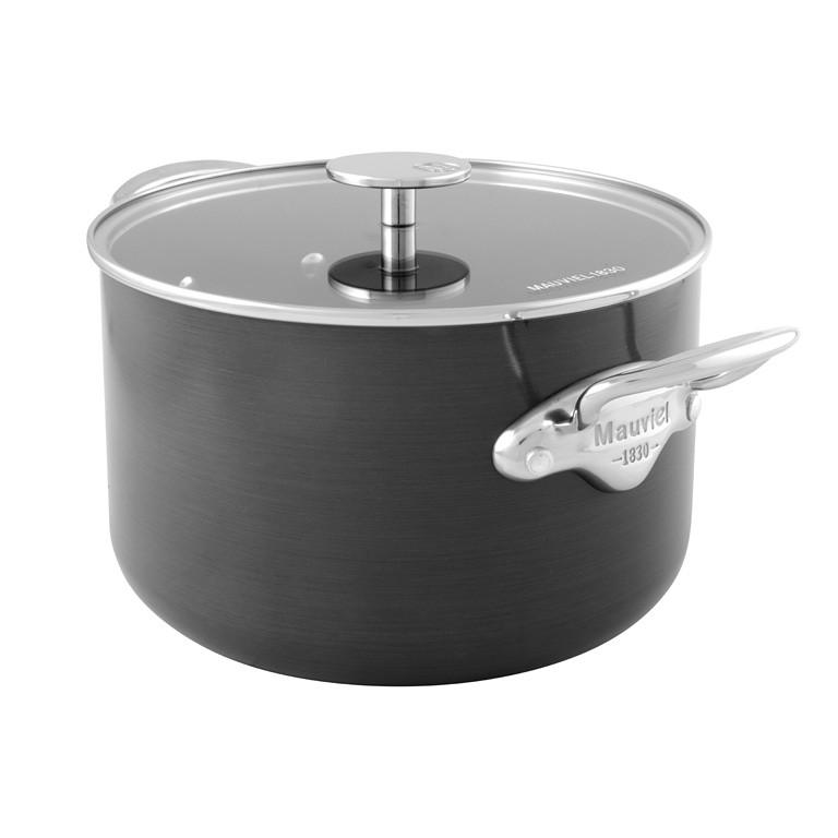 MAUVIEL M'stone3 kastrol s poklicí sklo 28 cm úchyt nerez (EOL)