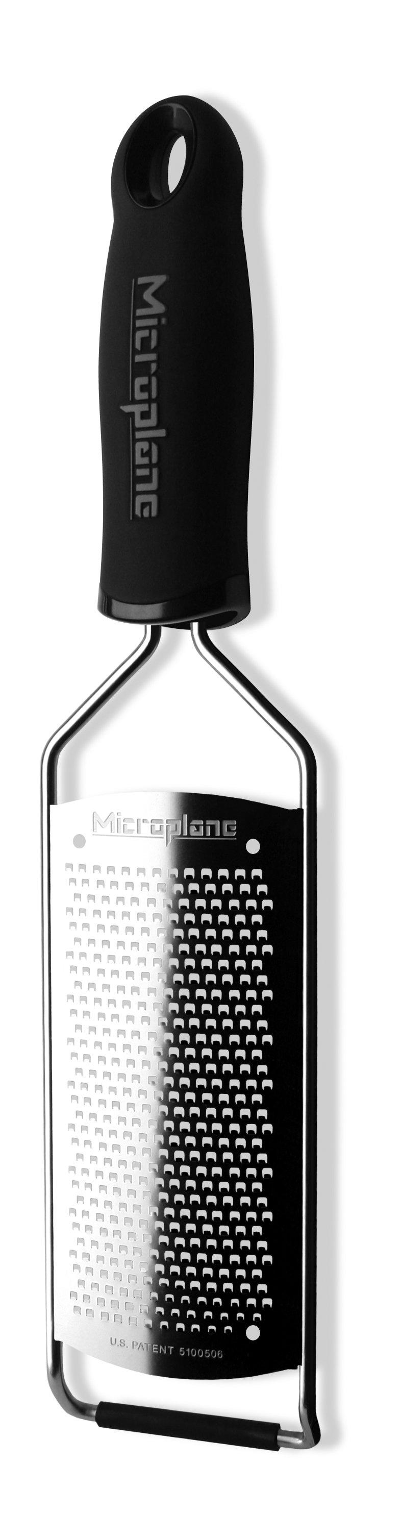 Microplane Gourmet struhadlo jemné s rukojetí černá