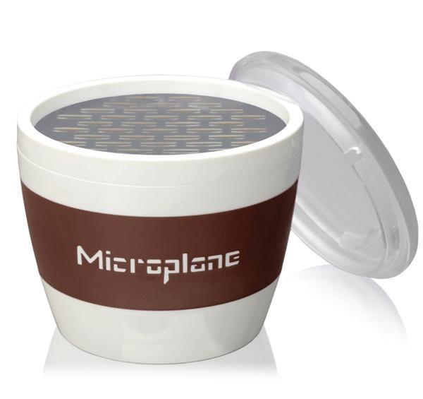 Microplane struh.střed.hrubé ,pohár, na čokoládu hnědé (EOL)