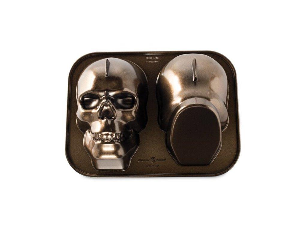 NW Bábovka Lebka 9cup tmavá měď 