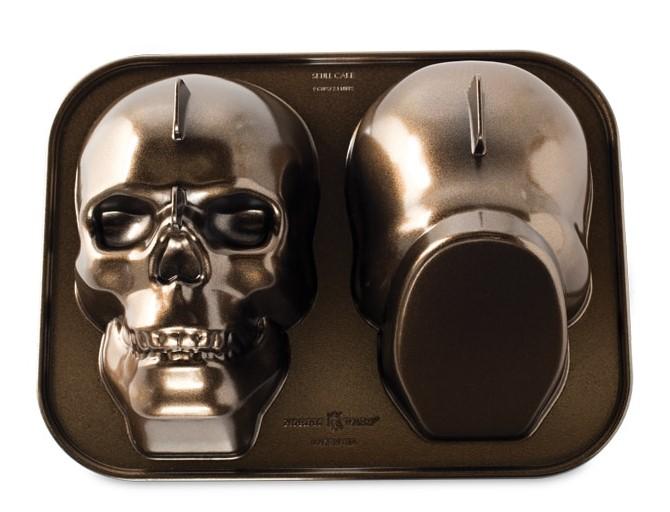 NW Bábovka Lebka 9cup tmavá měď 