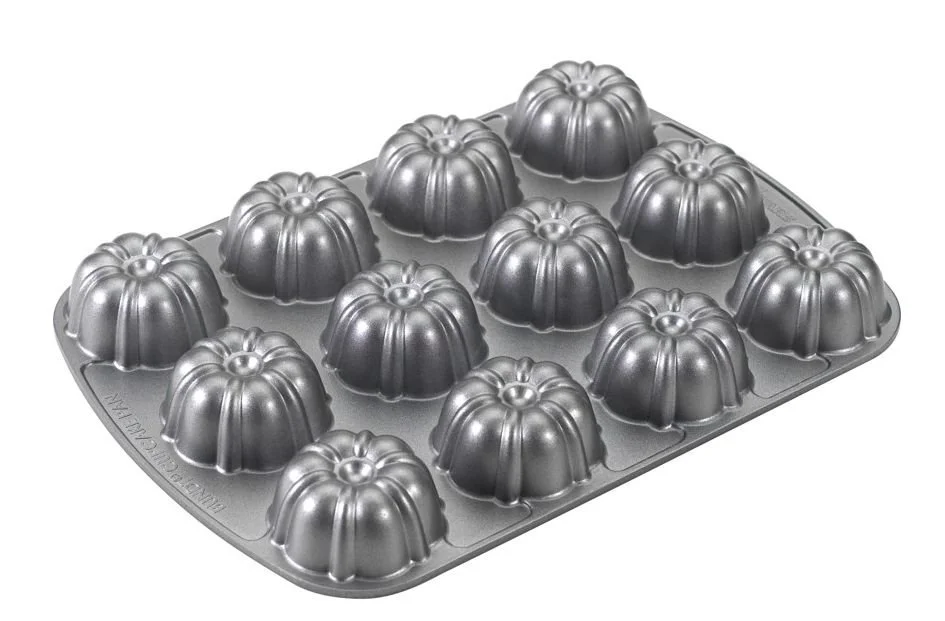 Brownie plát s 12 formičkami, stříbrná