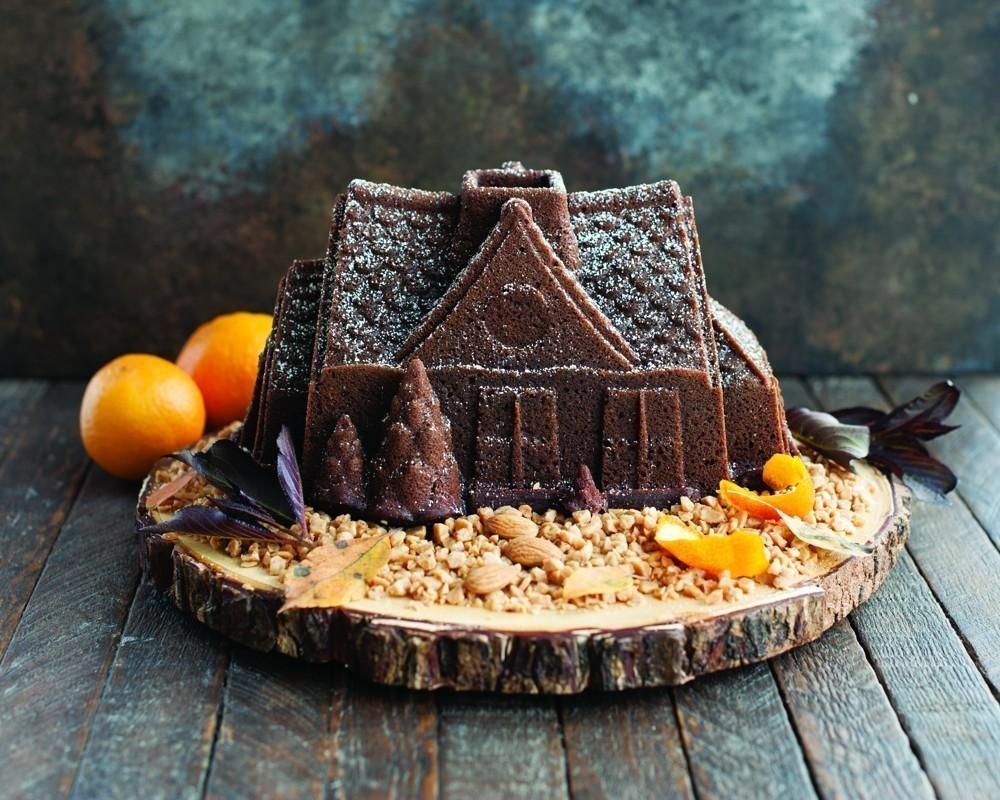 NW Forma na bábovku Domeček 9 cup stříbrná