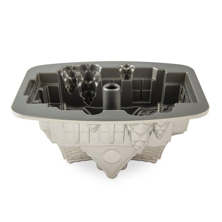 NW Forma na bábovku Domeček 9 cup stříbrná