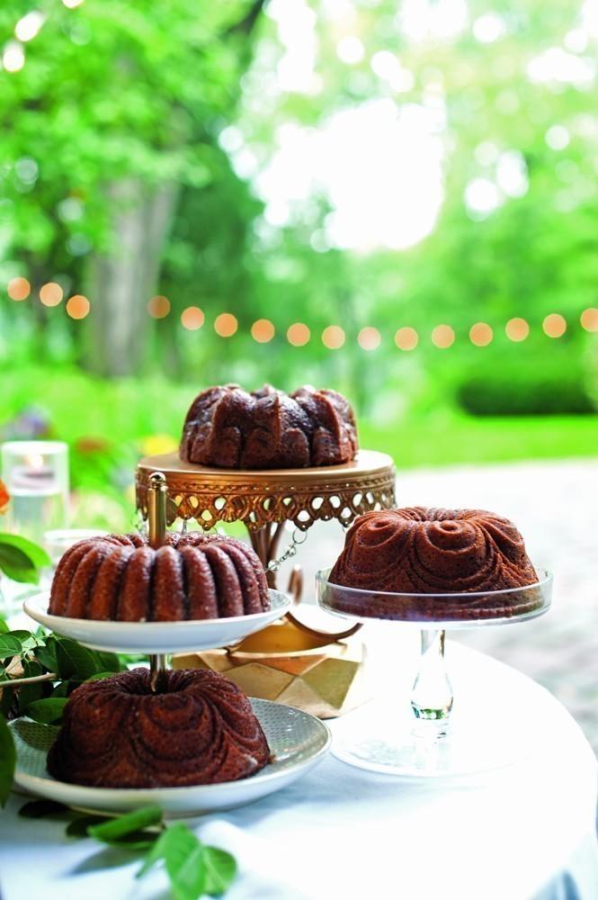 NW Mini bábovky Premium gold plát se 4 formičkami 9 cup zlatá