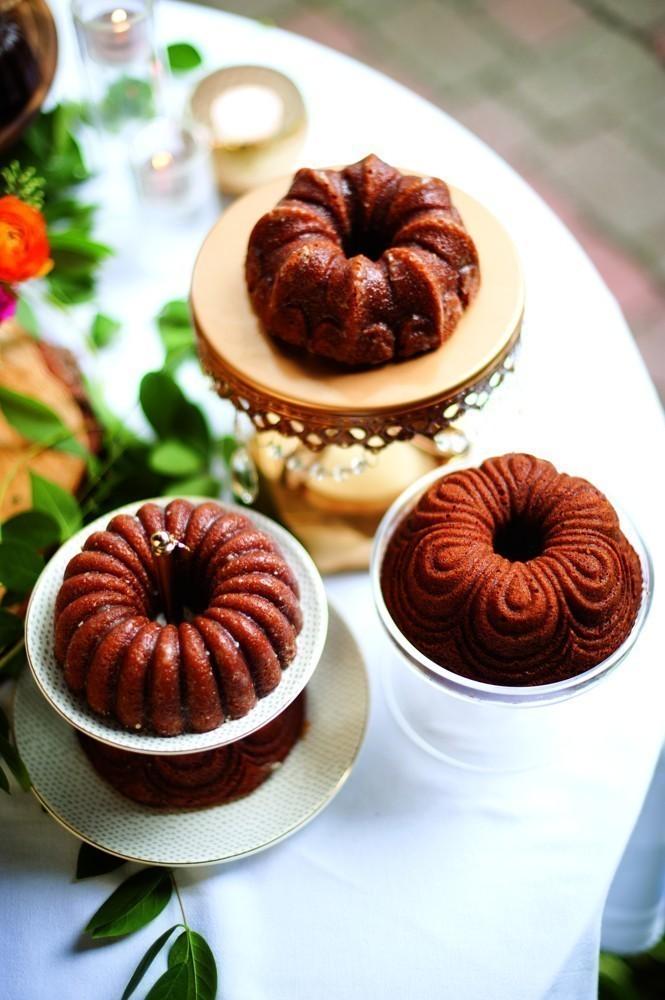 NW Mini bábovky Premium gold plát se 4 formičkami 9 cup zlatá