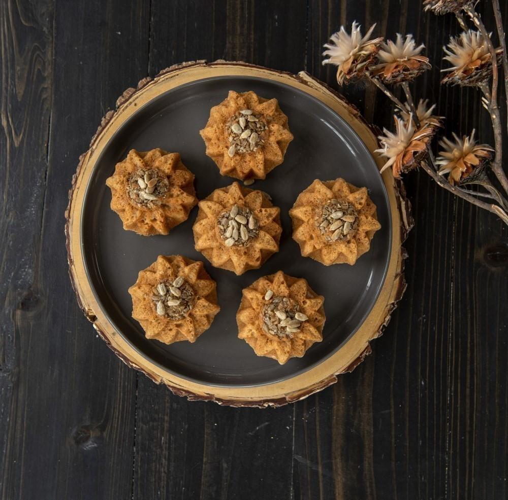 NW Mini bábovky Slunečnice plát se 6 formičkami 3 cup bronzová