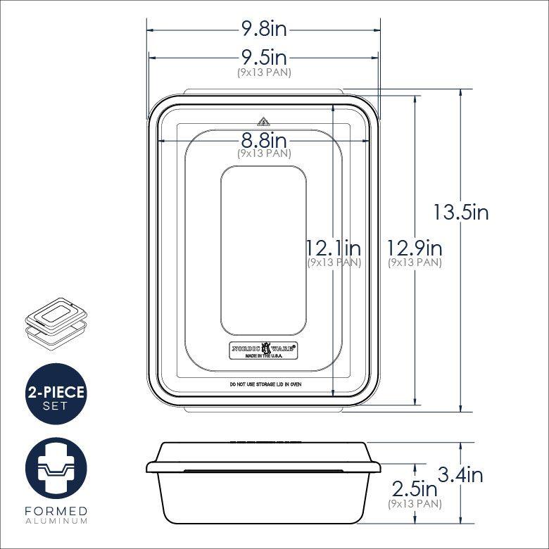 Plech na pečení Naturals s víkem, 33 x 24 cm