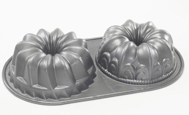 Nordic Wave Forma na bábovku, duo, 1,2 l, stříbrná