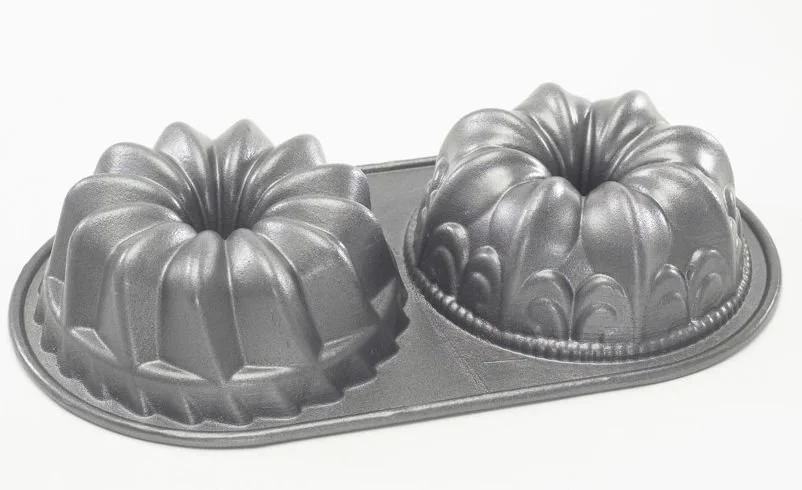 Nordic Wave Forma na bábovku, duo, 1,2 l, stříbrná