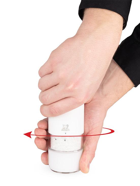 Elektrický mlýnek Alaska na sůl, bílý