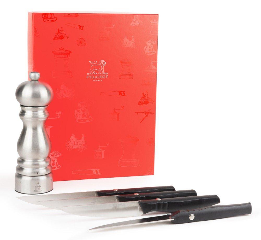 PEUGEOT Dárkový set Paris Chef 18 mlýnek na pepř a 4 nože Paris Bistro steak (EOL)