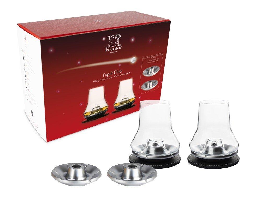 PEUGEOT Esprit Club 2ks degustační skleničky na whisky, 4ks chladící podstavce (EOL)