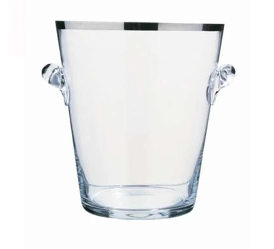 PEUGEOT SEAU kbelík na šampaňské 22 cm sklo/platina (EOL)