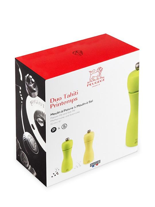 PEUGEOT TAHITI set mlýnek na pepř a sůl 15 cm jaro/svěží zelená (EOL)