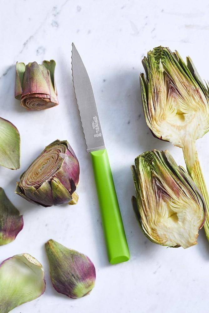 Zoubkovaný nůž Essentiels N°313, 10 cm, modrý