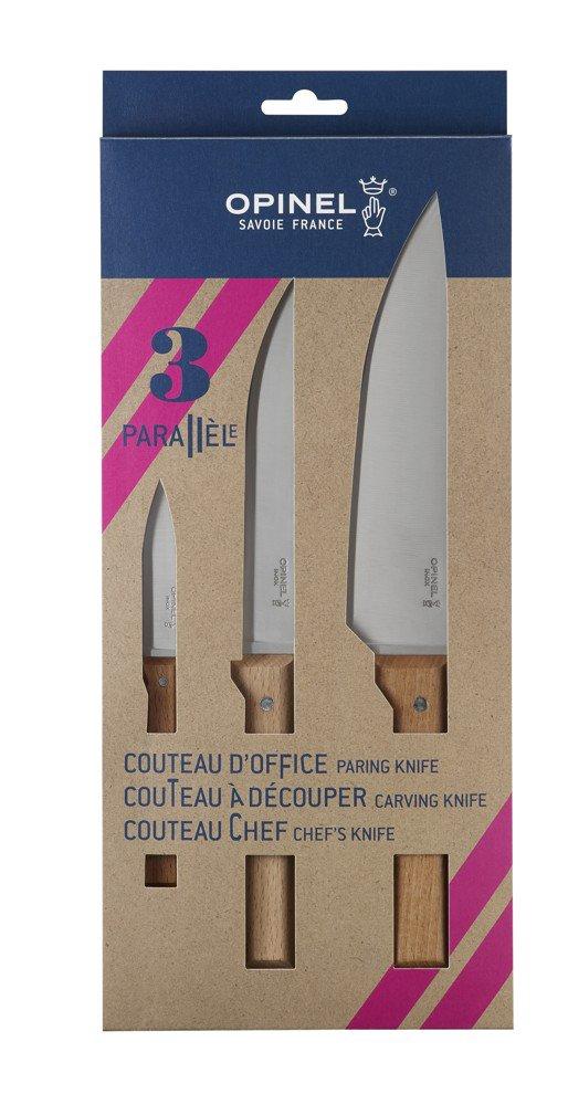 OPINEL Trio parallele set 3 nožů ( přírodní )