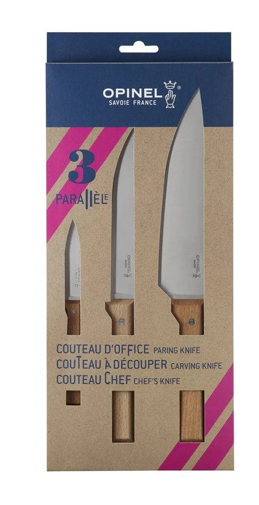 OPINEL Trio parallele set 3 nožů ( přírodní )