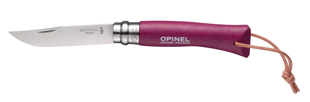 OPINEL VRI N°07 Inox trekking rukojeť plum + provázek (EOL)