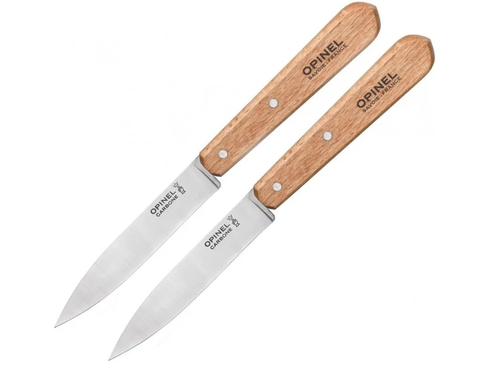 Sada kuchyňských nožů VRI N°102 Carbon, 10 cm, rukojeť buk, 2 ks